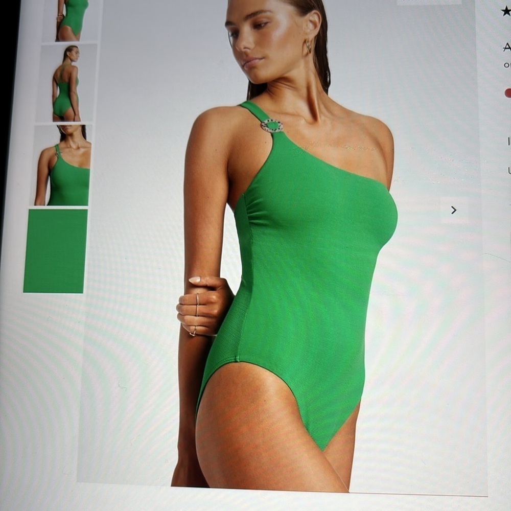 Jets Australia Isla Rib One Shoulder Swimsuit 8